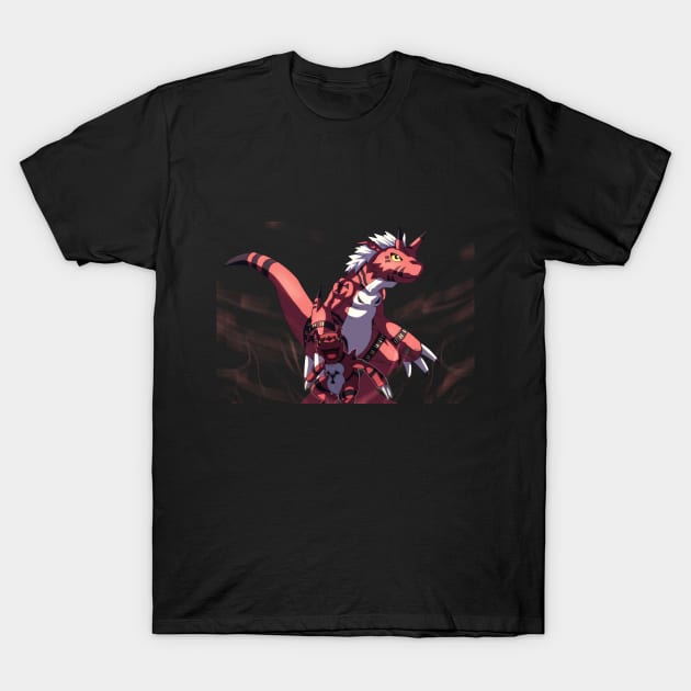 Guilmon and Growlmon Digimon 2 T-Shirt by DeyvidEndo182